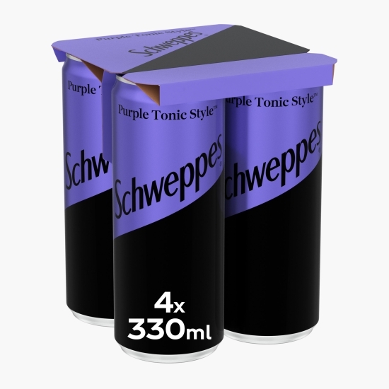 Băutură carbogazoasă Purple Tonic Style doză 4x330ml