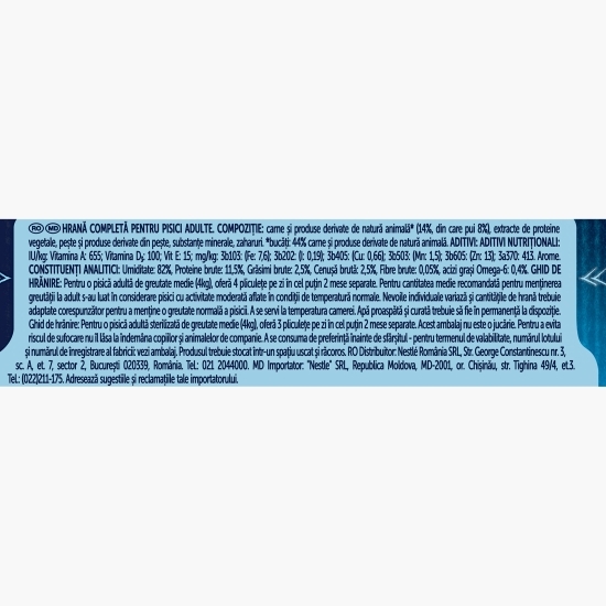 Hrană umedă pentru pisici, 85g, Fantastic cu pui în aspic