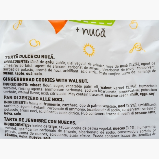 Turtă dulce cu nucă 400g
