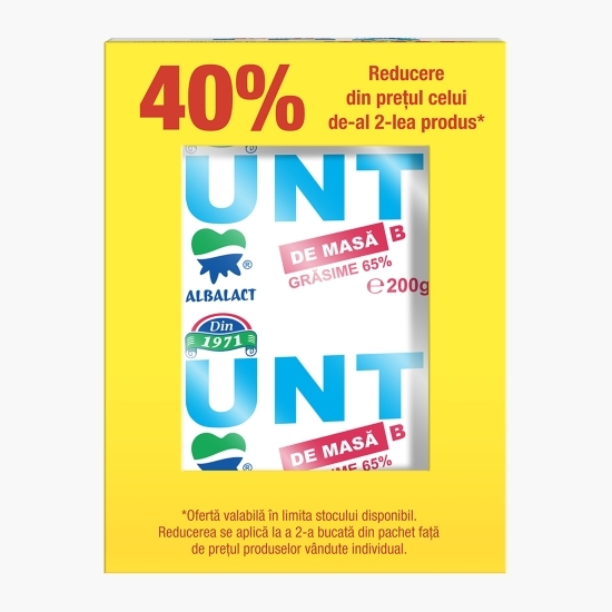 Pachet unt 65% grăsime, 2x200g