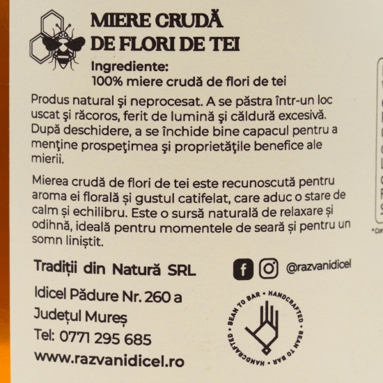 Miere de tei crudă eco 450g
