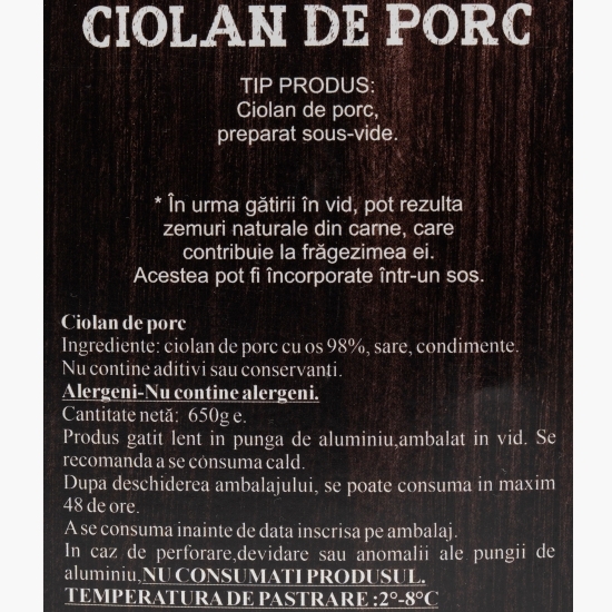 Ciolan de porc gătit lent 650g
