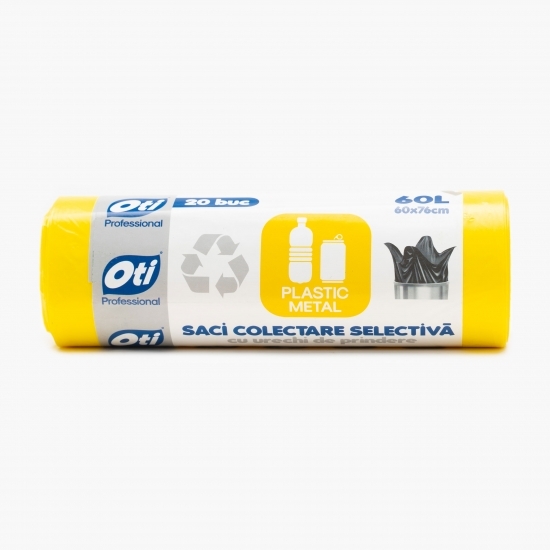 Saci colectare selectivă plastic/metal 60l 60x76cm 20 buc