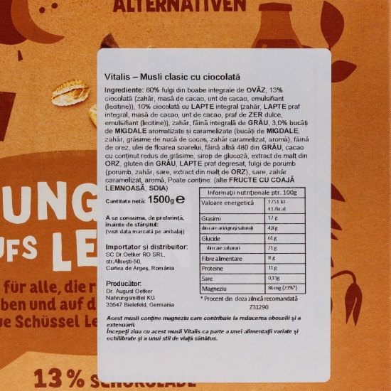 Musli ciocolată 1.5kg 