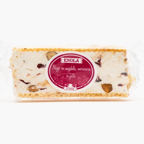 Nuga cu migdale, merișoare și fistic 60g