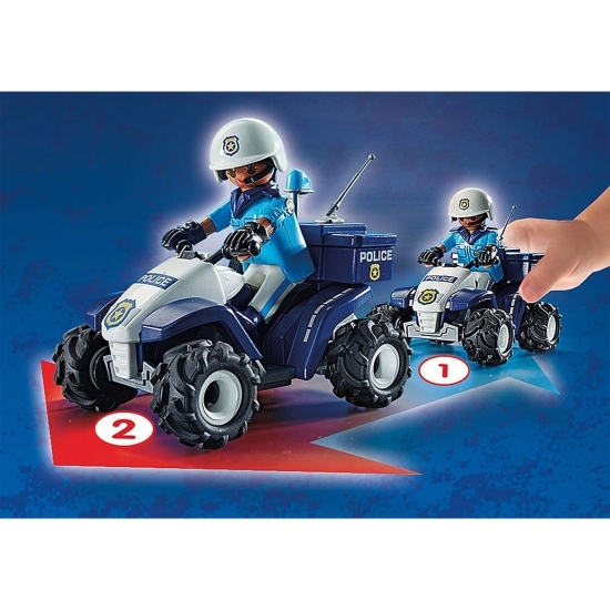 Set figurine - vehicul de poliție, 3+ ani