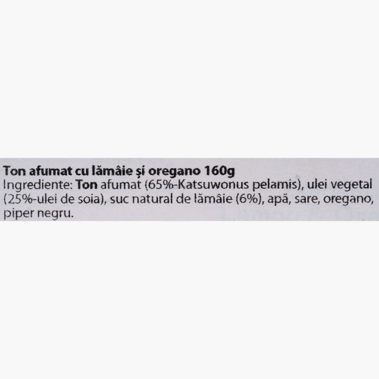 Ton afumat cu lămâie și oregano 160g