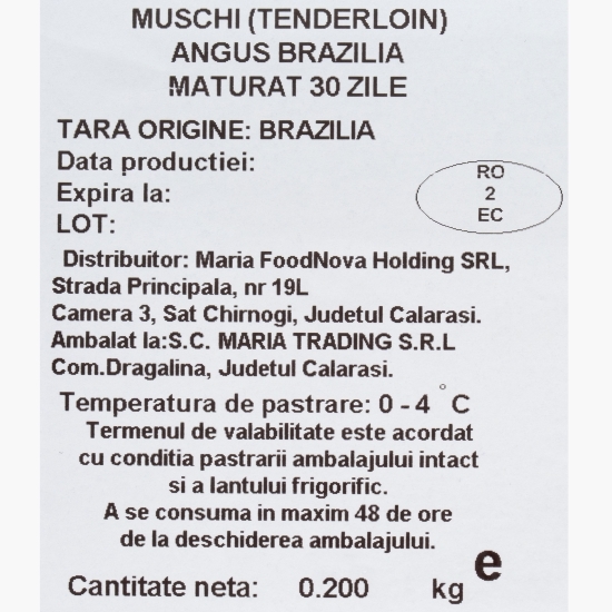 Mușchi (tenderlion) Angus Brazilia maturat 30 zile 200g