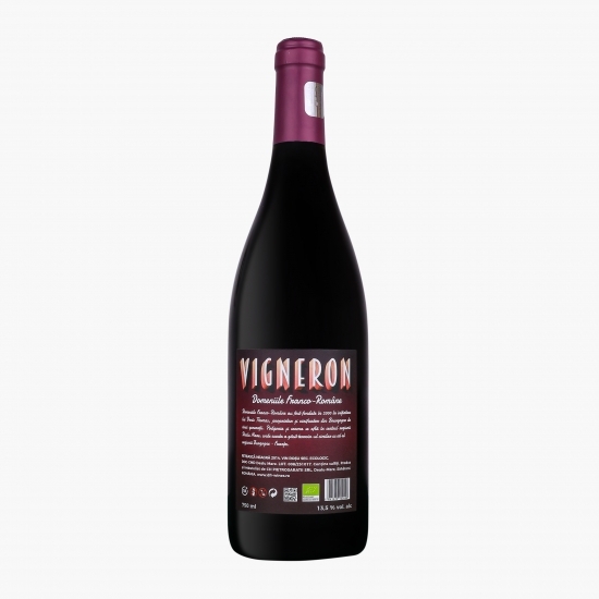 Vin roșu sec eco Fetească Neagră 2014, 13.5%, 0.75l