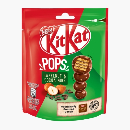 Biluțe de ciocolată cu alune de pădure și napolitană Pops 110g