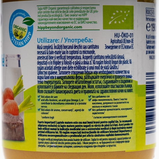 Meniu eco miel cu morcovi și cartofi +4 luni 190g