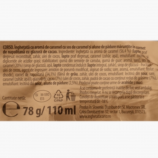 Înghețată cornet Intenso triple choco 74g