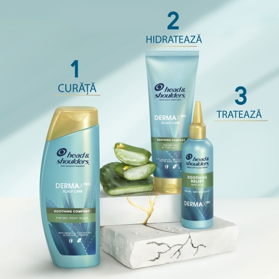 Balsam anti-mătreață pentru scalp Derma X Pro, cu aloe, 145ml