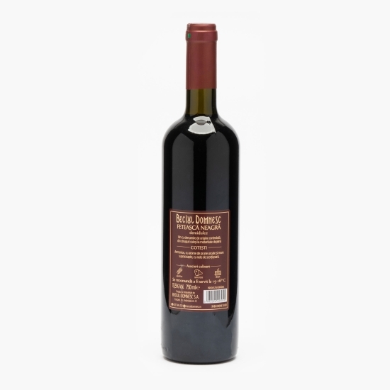 Vin roșu demidulce Fetească Neagră, 13.5%, 0.75l