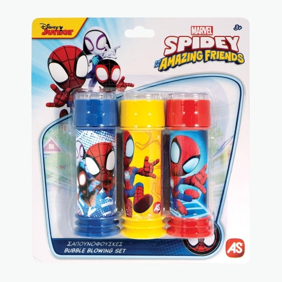 Set baloane de săpun, Spidey and His Amazing Friends, 3x50ml