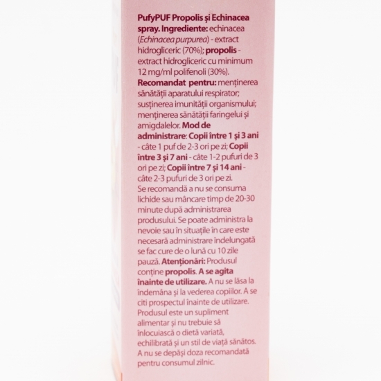 Pufy Puf propolis și echinacea spray 20ml