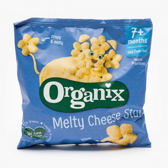 Snack eco steluțe din porumb cu brânză, 7+ luni, 20g
