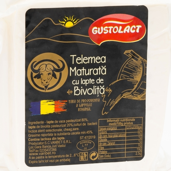 Telemea maturată, cu lapte de bivoliță 400g
