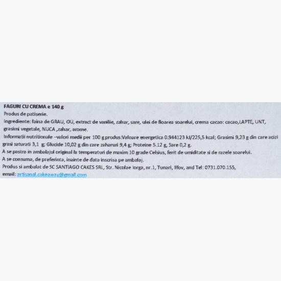 Faguri cu cremă 140g