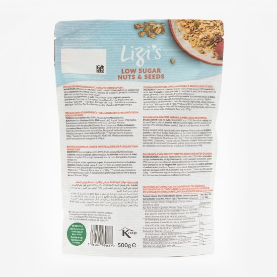 Granola Low Sugar nuci și semințe 500g