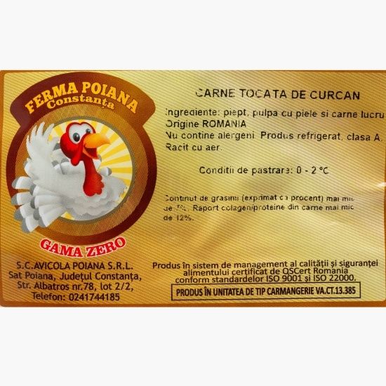 Carne tocată de curcan 500g
