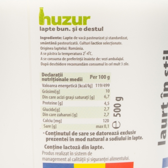 Iaurt în stil grecesc 10% grăsime 500g