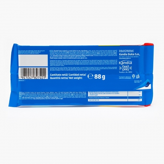 Ciocolată cu lapte și cremă de rom 88g