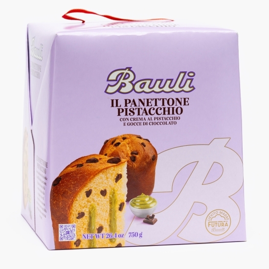 Panettone cu cremă de fistic și bucățele de ciocolată 750g
