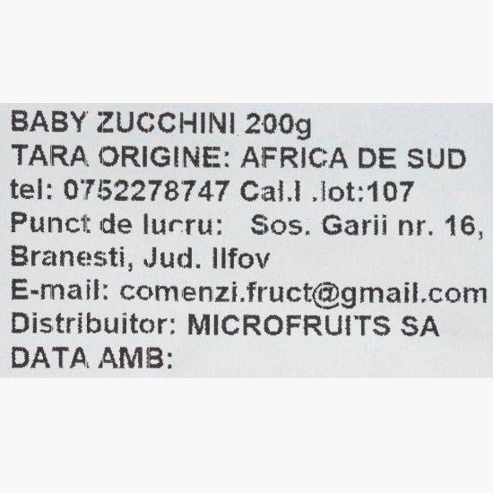 Baby zucchini 200g