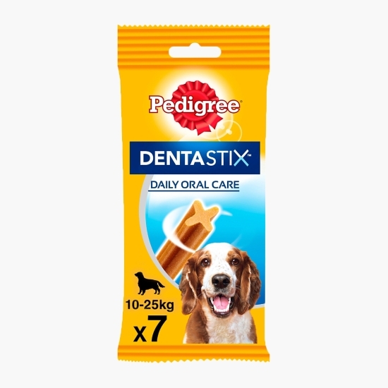 Batoane dentare pentru câini de talie medie, 7 buc, 180g, DentaStix 