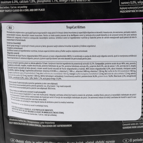 Hrană uscată pentru pui de pisici, 2kg