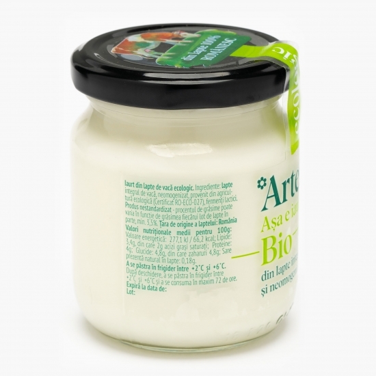 Iaurt din lapte de vacă eco 200g