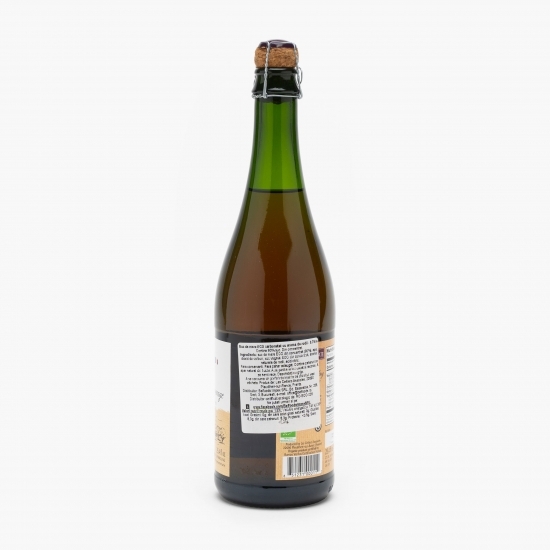 Suc de mere eco carbonatat cu aromă de rodii 0.75l