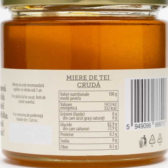 Miere de tei crudă 270g