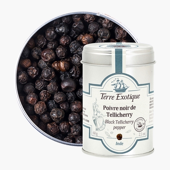 Piper negru Tellicherry 60g, origine India