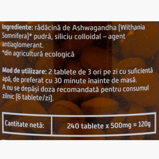 Ashwagandha eco, 240 tablete