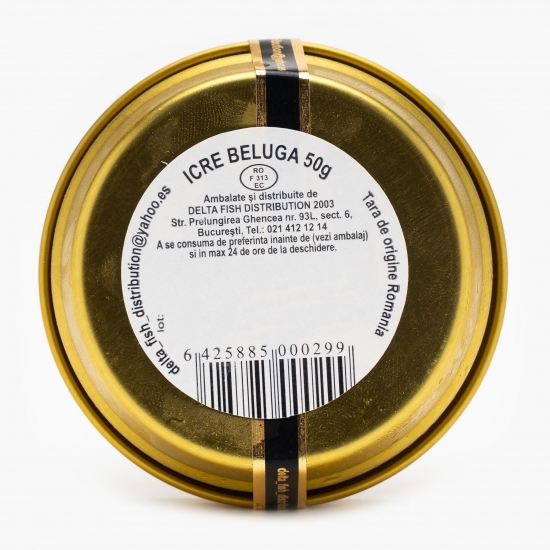 Icre negre caviar Beluga 50g