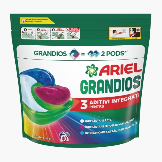 Detergent de rufe capsule Grandios Color, 40 spălări, 40 buc