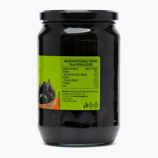 Măsline negre întregi 700g