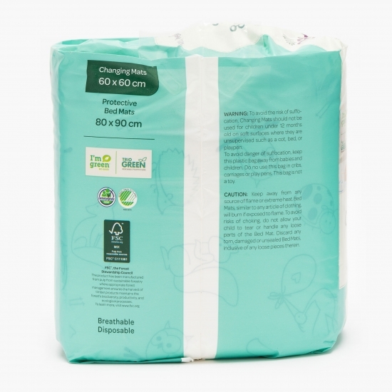 Protecție de pat eco 60x60cm, 10 buc