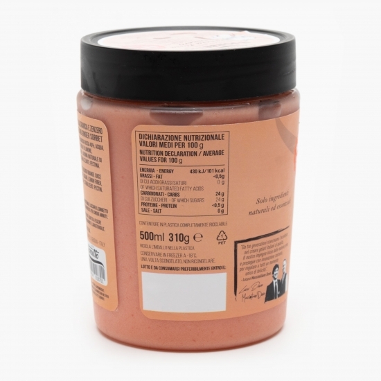 Sorbet de portocale roșii cu ghimbir 310g