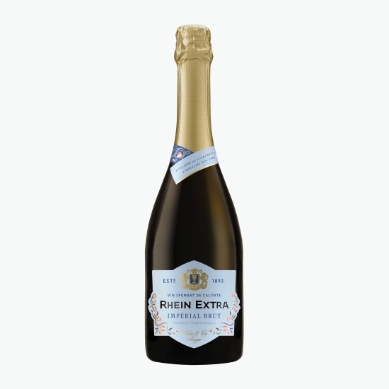 Vin spumant alb extra brut, 13%, 0.75l