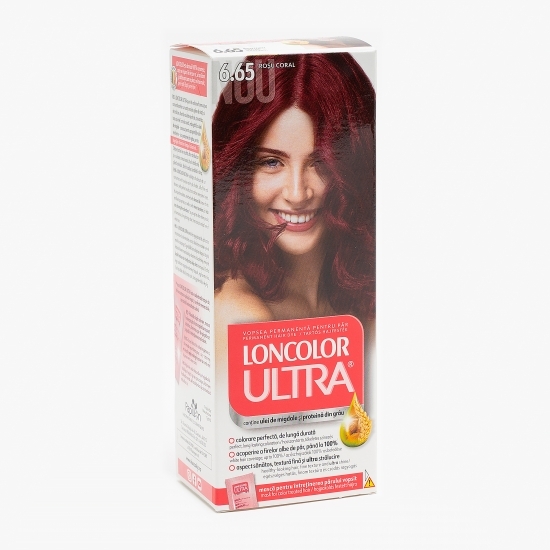 Vopsea permanentă pentru păr Ultra 6.65 Roșu coral 100ml