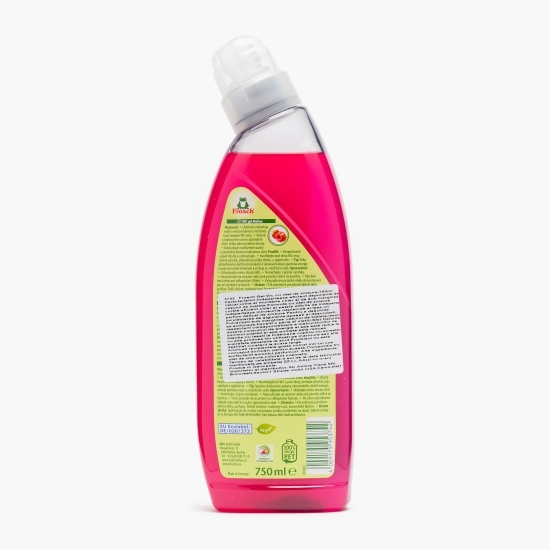Detergent gel eco pentru curățat toaleta, zmeură 0.75l