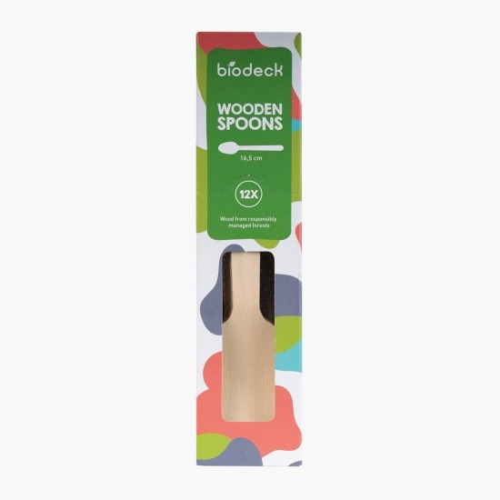 Linguri lemn 16.5cm 12 buc