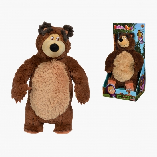 Jucărie de pluș interactivă Masha and the Bear, Laughing Misha, 43cm 1+ ani