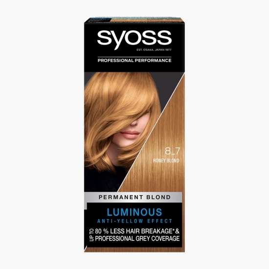 Vopsea de păr permanentă Professional Performance, 8-7 blond miere, 115ml