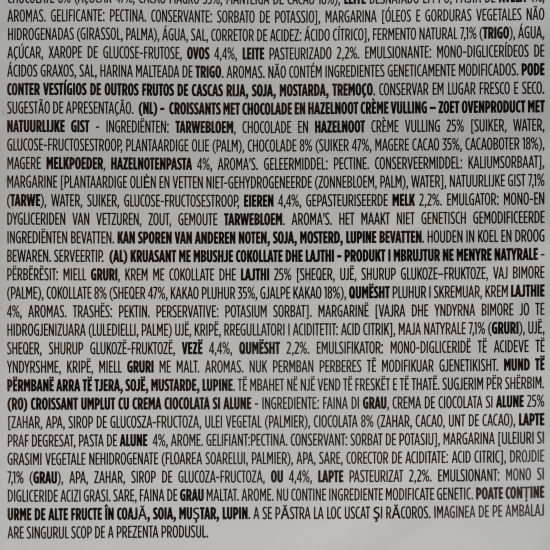 Croissant ciocolată și alune 6x45g