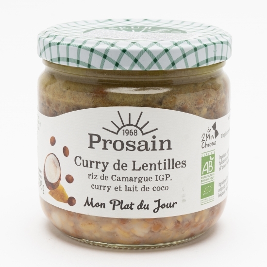 Curry de linte eco cu orez și cocos 345g