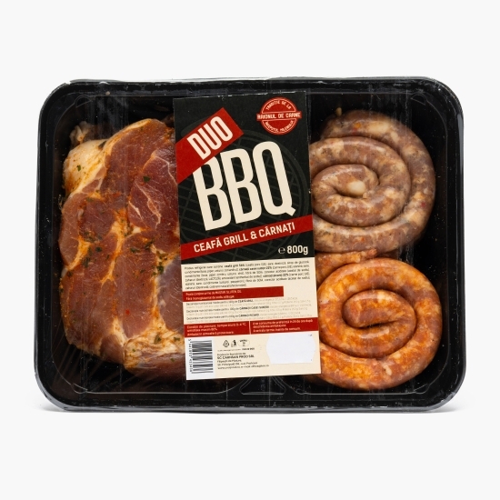 Mix pentru grătar Duo BBQ (ceafă grill, cârnați) 800g